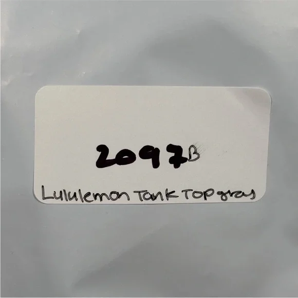 Lululemon Nulux Racerback Cropped Tank  Women’s Xsmall (0/2) Vapor Light Gray - Picture 10 of 10